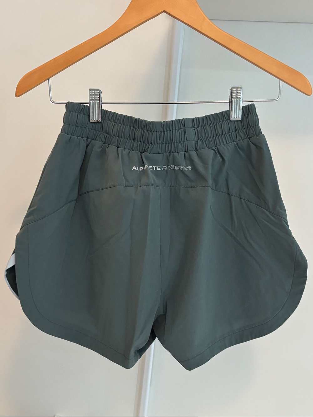 Alphalete Dark Green Women’s Running Shorts - Picture 2 of 6